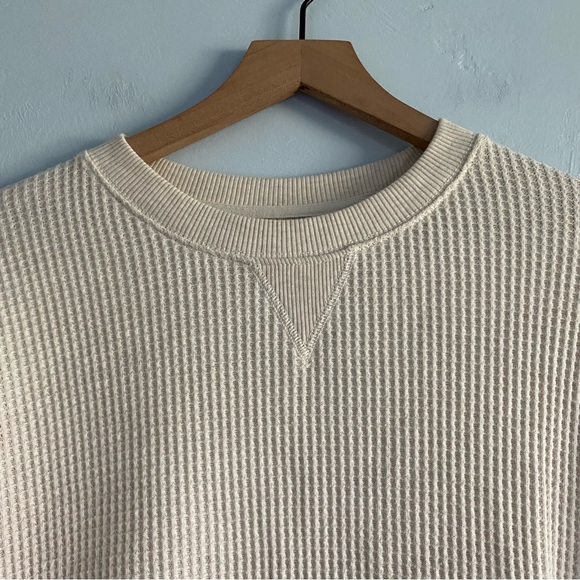 Aerie Oversized Waffle Crew Sweatshirt - Picture 4 of 11